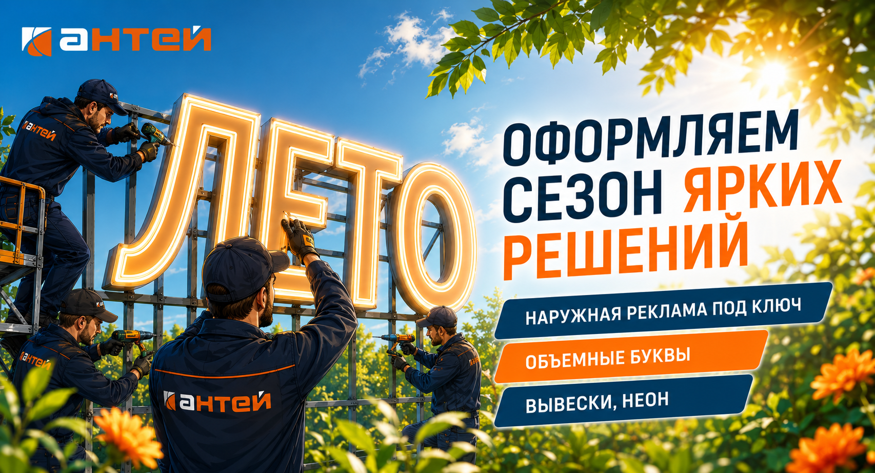 РК Антей — наружная реклама